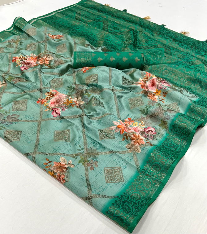 SRC Soft Bambu Weaving Digital Printed Sarees Suppliers In India
